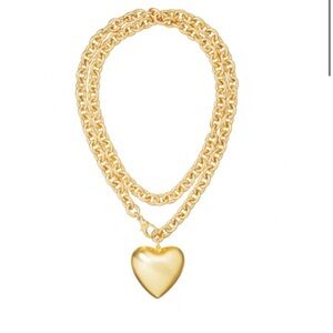 Roxanne Assoulin - The Puffy Heart Necklace in Gold